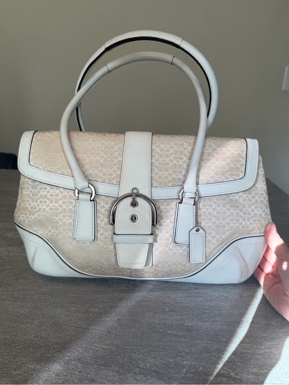 Vintage Y2K Large Coach Soho Flap Shoulder Bag